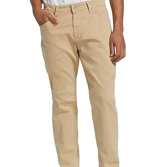 AG Adriano Goldschmied Everett Slim Straight Khaki Pants 36x32 Preppy Normcore - Picture 1 of 14